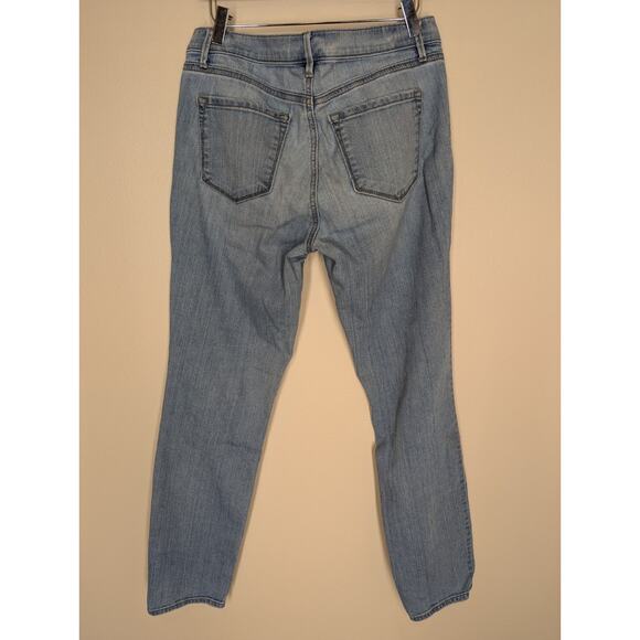 Loft Ann Taylor Modern Straight Jeans Womens Blue Denim Light Wash 31/29 - Picture 3 of 7